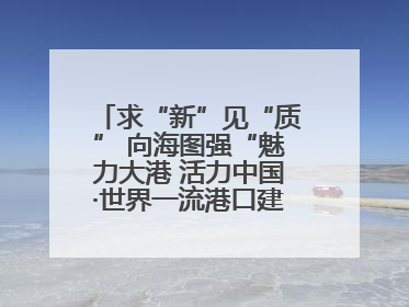 求“新”见“质” 向海图强“魅力大港 活力中国·世界一流港口建设”主题宣传活动走进山东