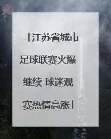 江苏省城市足球联赛火爆继续 球迷观赛热情高涨
