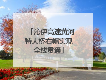 沁伊高速黄河特大桥右幅实现全线贯通