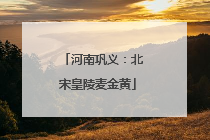 河南巩义：北宋皇陵麦金黄