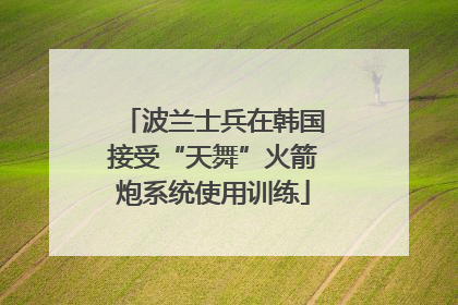 波兰士兵在韩国接受“天舞”火箭炮系统使用训练