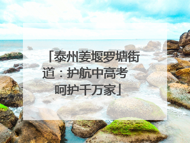 泰州姜堰罗塘街道：护航中高考 呵护千万家
