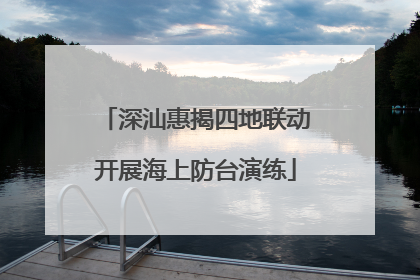 深汕惠揭四地联动开展海上防台演练