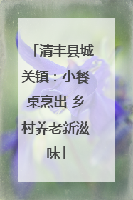 清丰县城关镇：小餐桌烹出 乡村养老新滋味