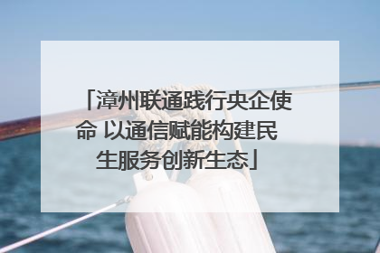 漳州联通践行央企使命 以通信赋能构建民生服务创新生态