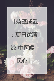 菏泽成武：夏日送清凉 中医暖民心