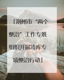 荆州市“两个整治”工作专班组织开展冷库专项整治行动