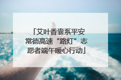 艾叶香囊系平安 常德高速“路灯”志愿者端午暖心行动