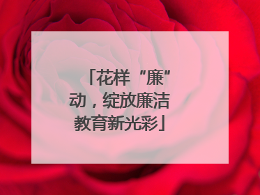 花样“廉”动，绽放廉洁教育新光彩