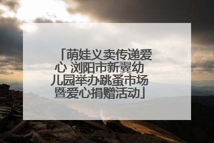 萌娃义卖传递爱心 浏阳市新翼幼儿园举办跳蚤市场暨爱心捐赠活动