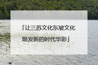 让三苏文化东坡文化焕发新的时代华彩