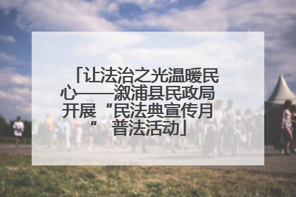 让法治之光温暖民心——溆浦县民政局开展“民法典宣传月” 普法活动