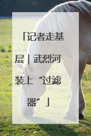 记者走基层｜武烈河装上“过滤器”