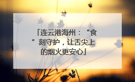 连云港海州：“食”刻守护，让舌尖上的烟火更安心