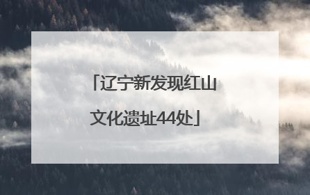 辽宁新发现红山文化遗址44处