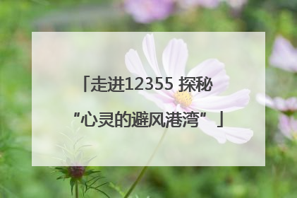 走进12355 探秘“心灵的避风港湾”