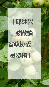 邱继兴，被撤销省政协委员资格