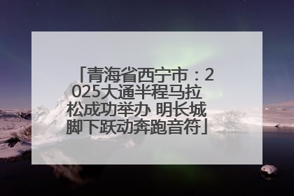 青海省西宁市：2025大通半程马拉松成功举办 明长城脚下跃动奔跑音符