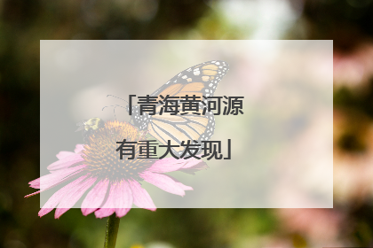 青海黄河源有重大发现