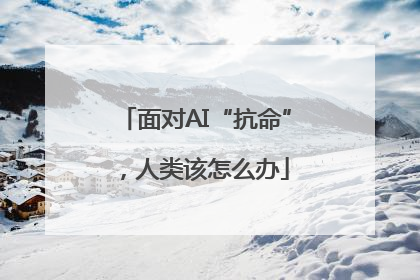 面对AI“抗命”，人类该怎么办