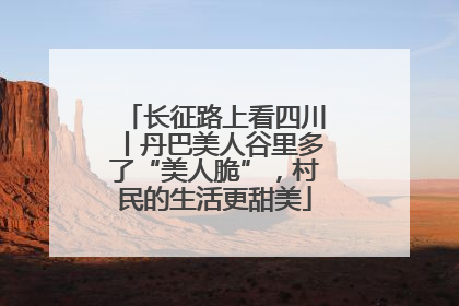 长征路上看四川丨丹巴美人谷里多了“美人脆”，村民的生活更甜美
