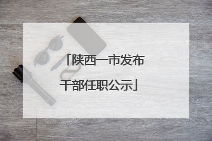 陕西一市发布干部任职公示