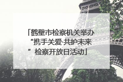 鹤壁市检察机关举办“携手关爱·共护未来”检察开放日活动