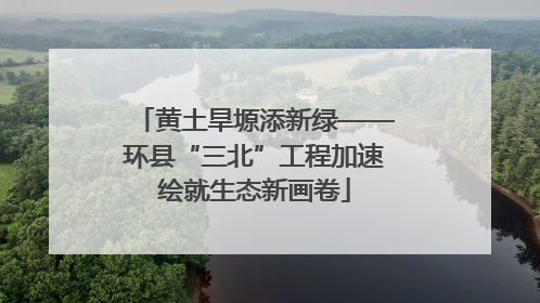 黄土旱塬添新绿——环县“三北”工程加速绘就生态新画卷