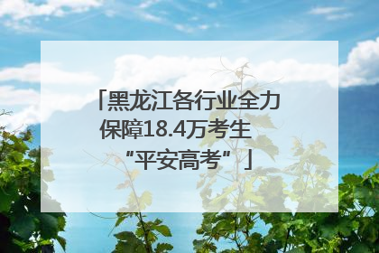 黑龙江各行业全力保障18.4万考生“平安高考”