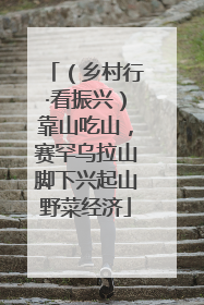 （乡村行·看振兴）靠山吃山，赛罕乌拉山脚下兴起山野菜经济