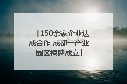 150余家企业达成合作 成都一产业园区揭牌成立