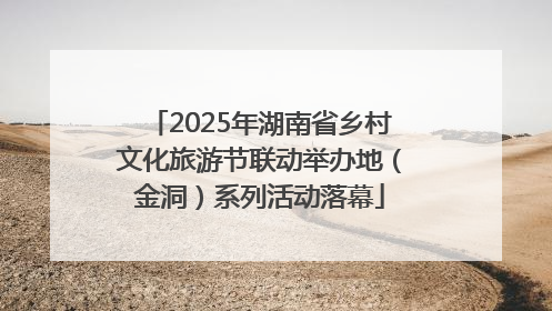 2025年湖南省乡村文化旅游节联动举办地（金洞）系列活动落幕