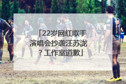 22岁网红歌手演唱会抄袭汪苏泷？工作室道歉