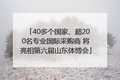 40多个国家、超200名专业国际采购商 将亮相第六届山东体博会