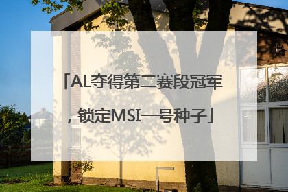 AL夺得第二赛段冠军，锁定MSI一号种子