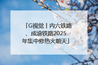 G视觉丨内六铁路、成渝铁路2025年集中修热火朝天